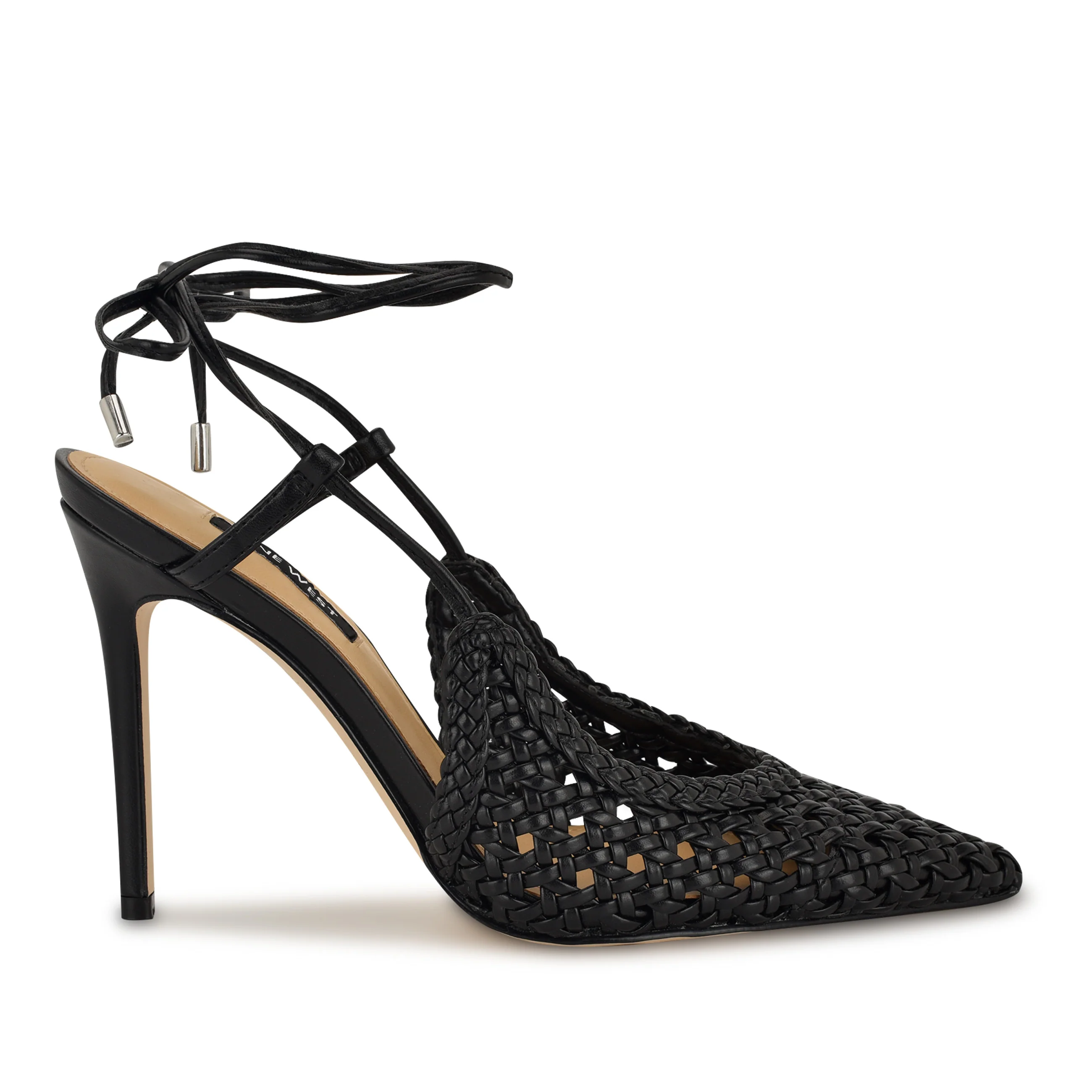 Fessla Woven Ankle Wrap Pumps 1 Fessla Woven Ankle Wrap Pumps